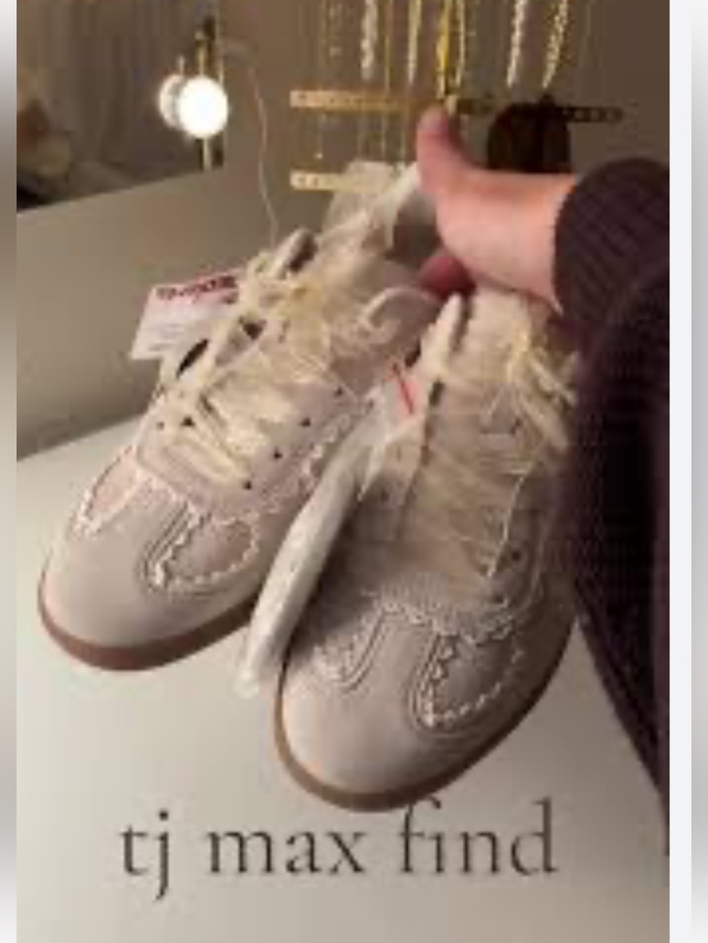 NWOT Sincerely Jules BELINDA Faux Suede Lace-Up Sneakers Women's Size 9M - Picture 9 of 9
